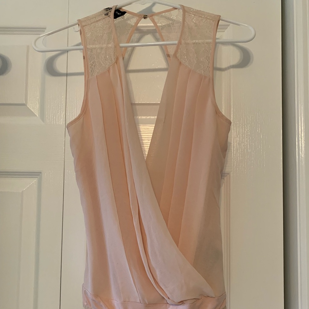 Sheer wrap bodysuit